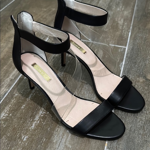 Louise et Cie Black Ankle Strap Heels - Picture 2 of 10